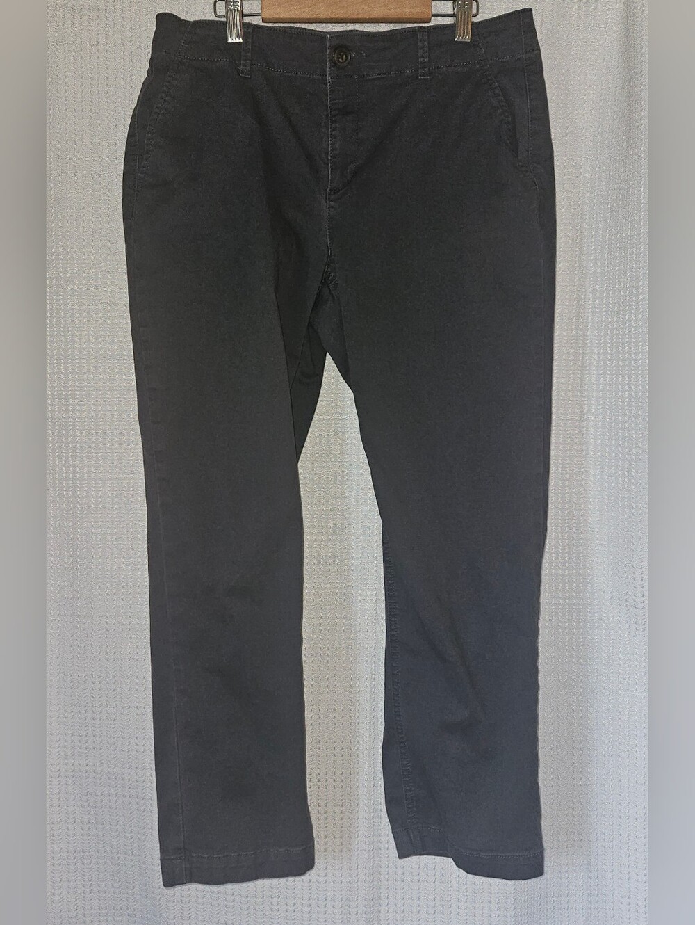 LOFT Monroe Slim Dark Grey Chino Pants Size 8